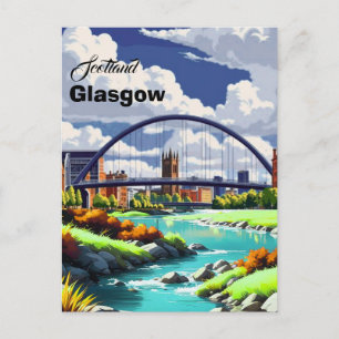 Cartão Postal de Viagem de Glasgow, Arte de Viagem