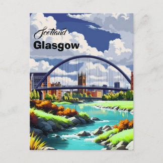 Cartão Postal de Viagem de Glasgow, Arte de Viagem