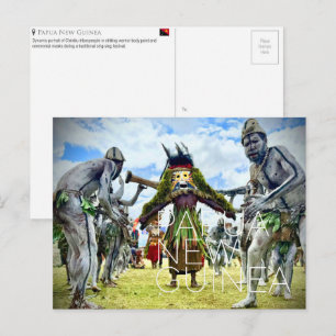 Cartão postal de viagem de Goroka, Papua-Nova Guin