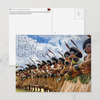 Cartão postal de viagem de Goroka, Papua-Nova Guin