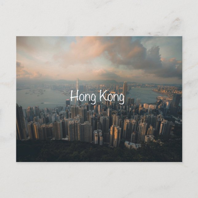 Cartão Postal de Viagem de Hong Kong (Frente)