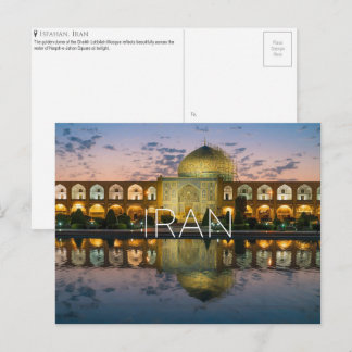 Cartão Postal de Viagem de Isfahan, Irã