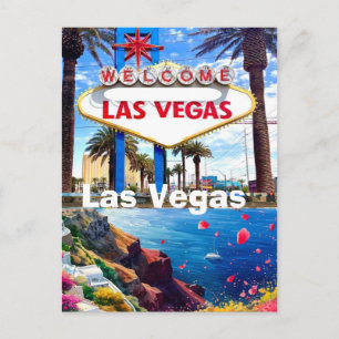 Cartão postal de viagem de Las Vegas, Letreiro de
