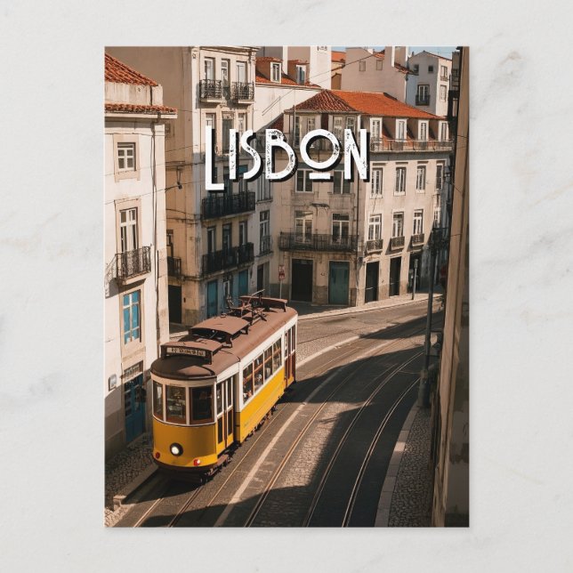 Cartão postal de viagem de Lisboa (Frente)