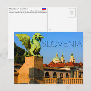 Cartão Postal de Viagem de Liubliana, Eslovênia