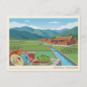 Cartão postal de viagem de Meinong Kaohsiung Taiwa