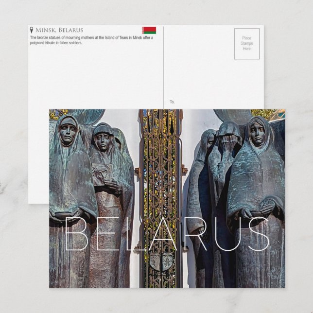 Cartão Postal de Viagem de Minsk, Belarus (Frente/Verso)