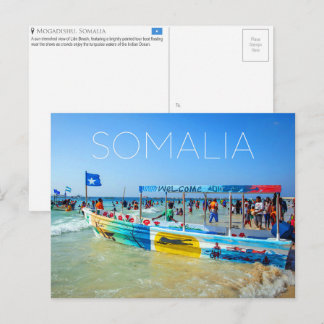 Cartão postal de viagem de Mogadíscio, Somália