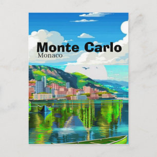 Cartão postal de viagem de Monte Carlo Mônaco, Car