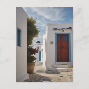 Cartão Postal de Viagem de Mykonos Grécia