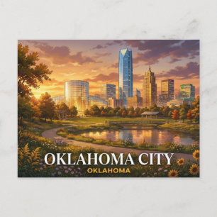 Cartão Postal de Viagem de Oklahoma City Lembran