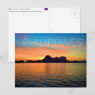 Cartão postal de viagem de Palawan, Filipinas