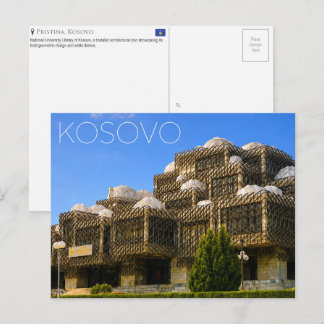 Cartão Postal de Viagem de Pristina, Kosovo