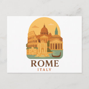 Cartão Postal de Viagem de Roma Itália Antiga – Co
