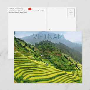 Cartão postal de viagem de Sapa, Vietnã