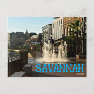 Cartão postal de viagem de Savannah Geórgia