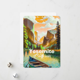Cartão Postal de Viagem do Parque Yosemite, Viagem