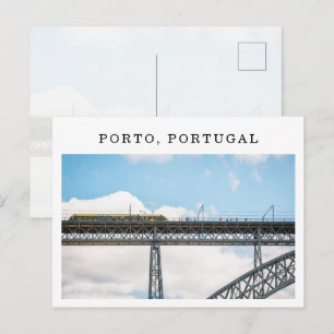 Cartão postal de viagem do Porto Portugal Dom Luís