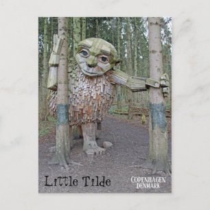 Cartão postal de viagem do Troll dinamarquês!