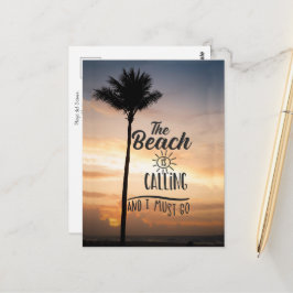 Cartão Postal de Viagem Inspirador