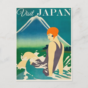 Cartão Postal de Viagem Japão Antigo