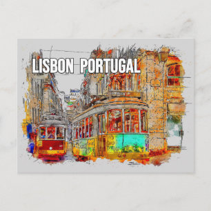 Cartão postal de viagem Lisboa, Portugal