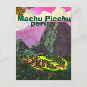 Cartão Postal de Viagem Machu Picchu, Arte de Viag