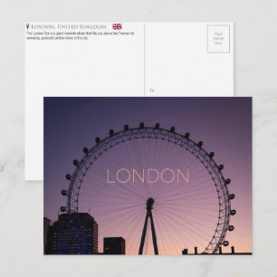 Cartão postal de viagem para Londres, Reino Unido