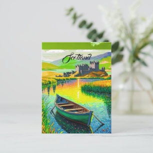 Cartão Postal de Viagem Skye Escócia Presente de