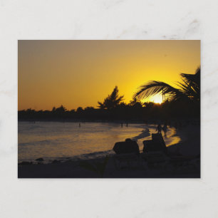 Cartão postal de Viagem Sunset para Oceano CANCUN