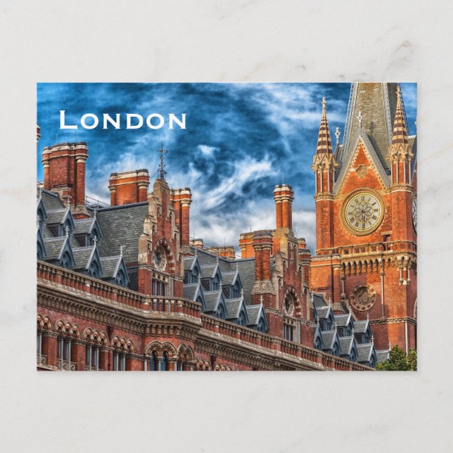 Cartão postal de Viagem Turismo Vintage London (Frente)