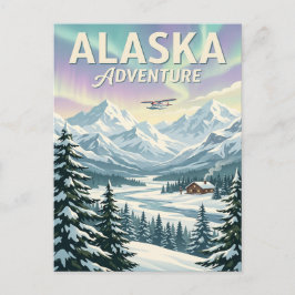 Cartão Postal de Viagem Vintage | Alasca