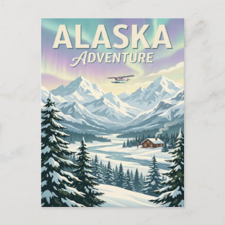 Cartão Postal de Viagem Vintage | Alasca