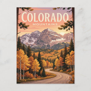 Cartão Postal de Viagem Vintage Colorado