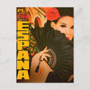 Cartão Postal de Viagem Vintage Espana