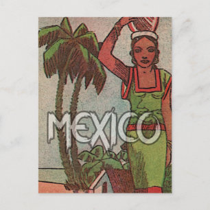 Cartão postal de viagem vintage México