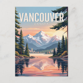 Cartão Postal de Viagem Vintage | Vancouver Canadá
