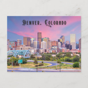 Cartão Postal de Viagens Denver Colorado
