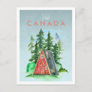 Cartão postal de viagens vintage Canadá