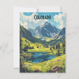 Cartão postal de Viagens vintage Colorado USA