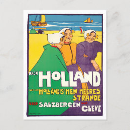 Cartão postal de viagens vintage Holandês