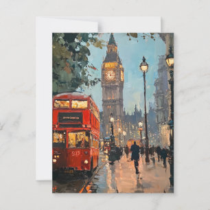 Cartão postal de viagens vintage Londres
