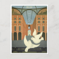 Cartão postal de Viagens vintage Milão Itália