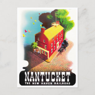 Cartão postal de viagens vintage Nantucket
