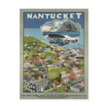 Cartão postal de Viagens vintage Nantucket