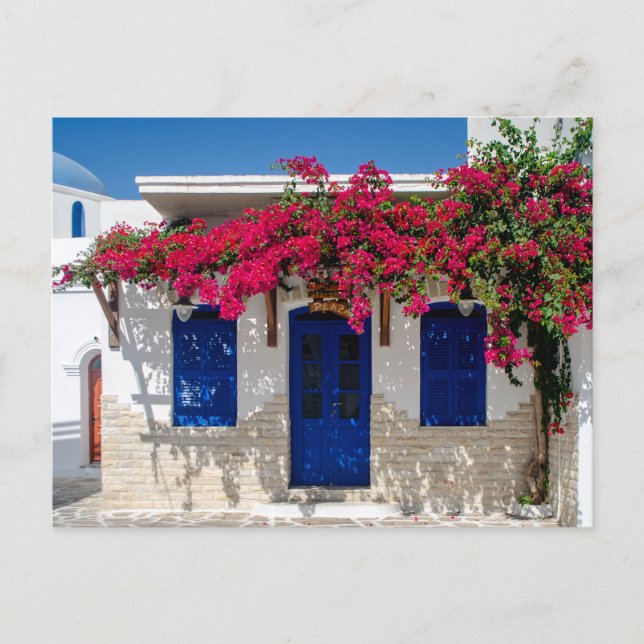 Cartão Postal de Vibes da Ilha Grega (Frente)