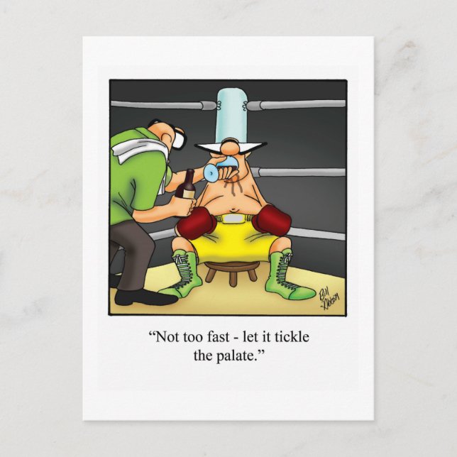 Cartão postal de vinho engraçado "Spectickles" (Frente)