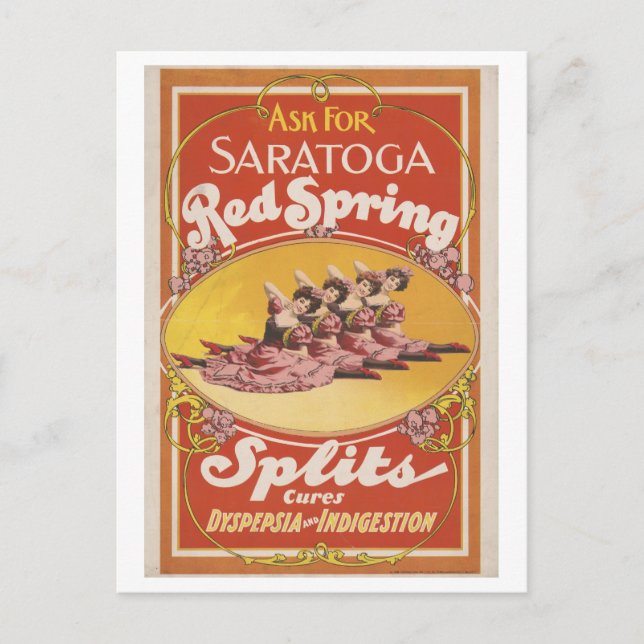 Cartão postal de Vintage Patent Medicine (Frente)