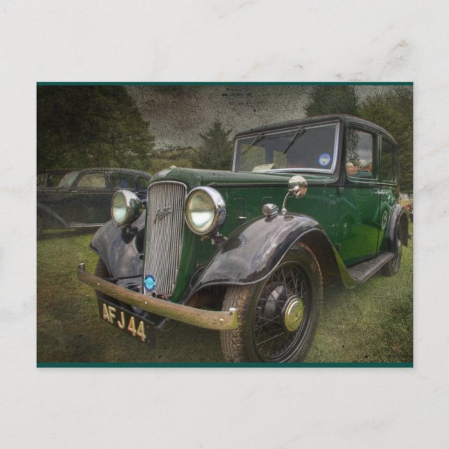 Cartão postal de vintagem do carro vintage legal (Frente)