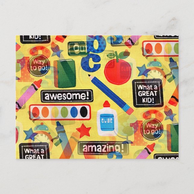Cartão Postal de volta à escola (Frente)